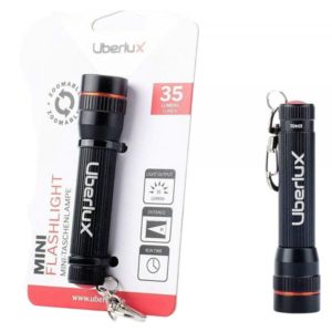 KH Security Taschenlampe Uberlux Schlüsselanhänger schwarz