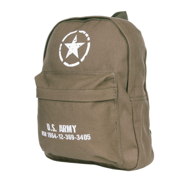 Rucksack Kids U.S. Army grün-braun