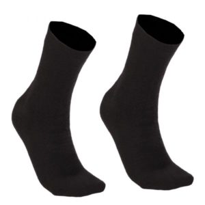 Socken Merino schwarz 2er Pack, Größe 2