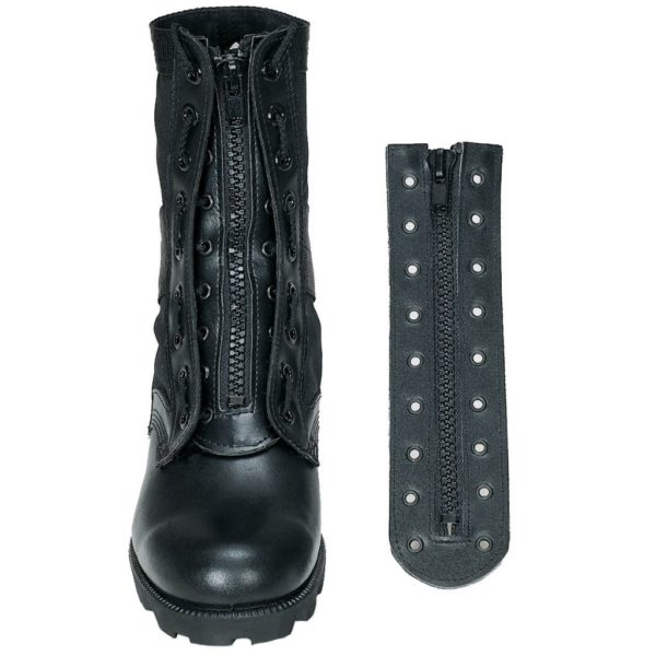 Stiefel Schnellverschluss 9-Loch Kunstleder schwarz 1 Paar = 2,25 €/Stück