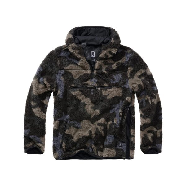 Brandit Pullover Teddyfleece Worker darkcamo