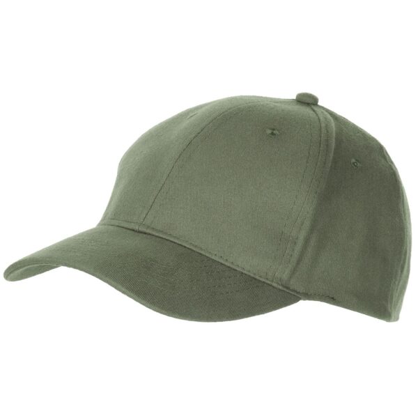 MFH Baseball Cap Baumwolle oliv flach gebürstet