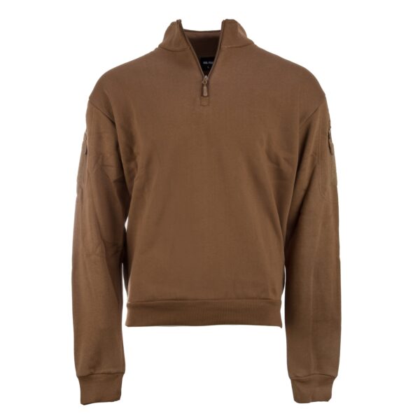 Mil-Tec Tactical Sweatshirt mit Zipper dark coyote