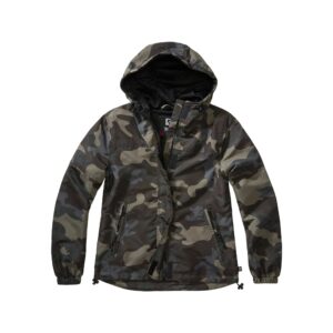 Brandit Jacke Summer Windbreaker Frontzip darkcamo Frauen