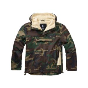 Brandit Jacke Windbreaker Sherpa woodland