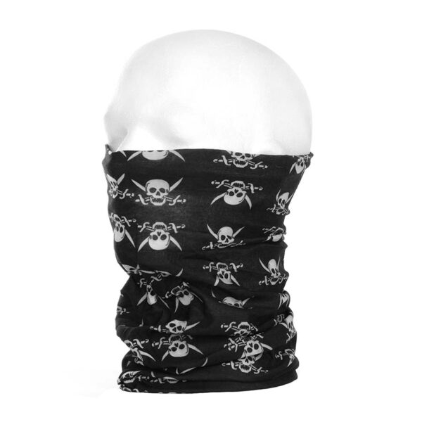 Headgear Schlauchschal Skull Polyester schwarz Restposten