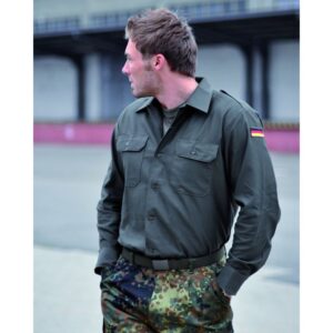 Bundeswehr Feldhemd Langarm oliv neuwertig Hemden 37/38