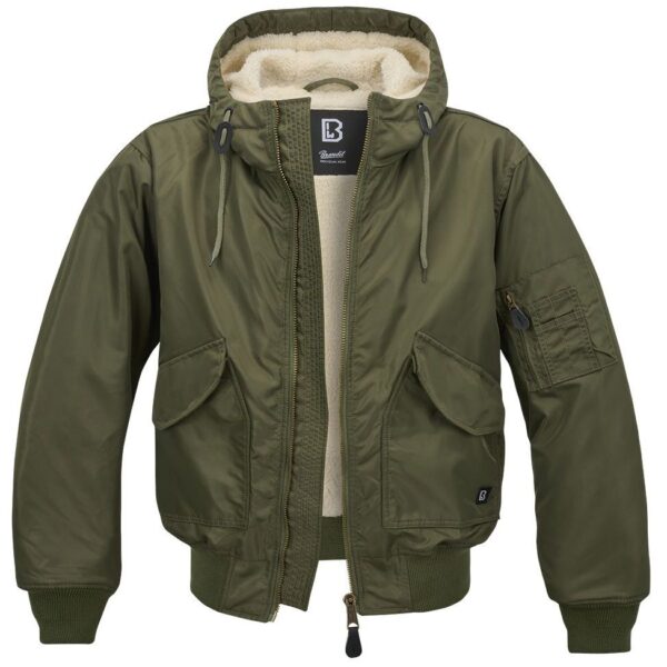Jacke CWU Jacket Hooded oliv Restposten S