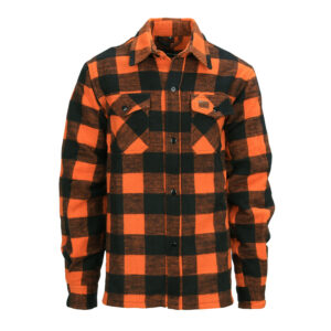 Lumberjack Holzfällerhemd Karohemd Flanell schwarz/orange S