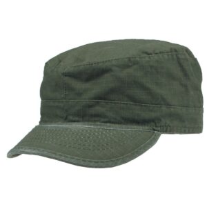 MFH US BDU Feldmütze Ripstop oliv stonewashed M