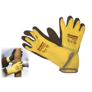 Qualitäts-Handschuh PowerGrab Thermo gelb/braun M