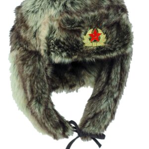 Russische Wintermütze Shapka braun Kopfbedeckung 56