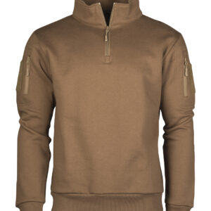 Sweatshirt Tactical mit Reißverschluss dark coyote S