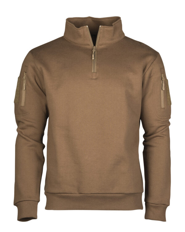 Sweatshirt Tactical mit Reißverschluss dark coyote S