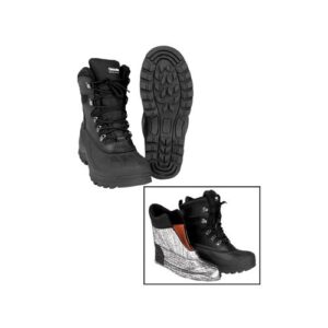 Thermostiefel Thinsulate Leder Gummi schwarz Restposten Schuhe D 40