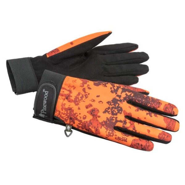 Pinewood Thüringen Camou Handschuhe Strata Blaze/Black 6(Gr. XS)