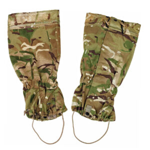 2 Stück Britische Gamaschen Goretex MTP tarn neuwertig Restposten = 19,95 €/St.