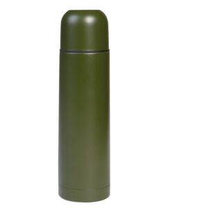 1L Vakuum-Thermosflasche S/Steel oliv
