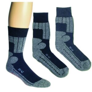 2 Paar Sport Socken Skater schwarz meliert = 5,45 €/Paar M