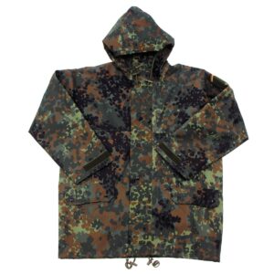 Bundeswehr Nässeschutz Jacke 3-Lagen-Laminat flecktarn neuwertig Bekl. 52