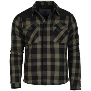 Jacke Lumberjacket schwarz/oliv 3-XL