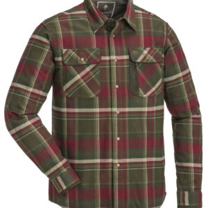 Pinewood Cornwall Flanell Hemd Größe: 3XL, Farbe: grün / burgund