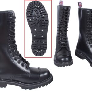 Ranger 14 Loch Stiefel Invader schwarz Schuhe D 46