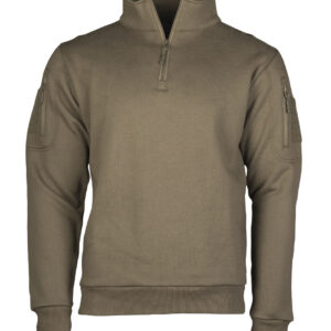 Sweatshirt Tactical mit Reißverschluss Ranger green 3-XL