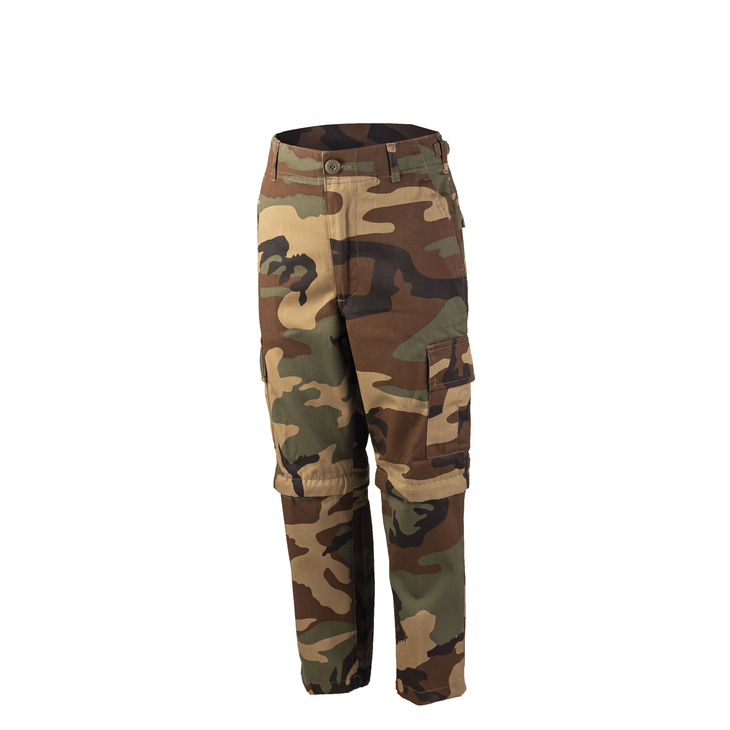 US Zip-Off BDU Hose Kids Woodland XXL