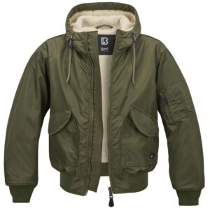 Jacke CWU Jacket Hooded oliv Restposten L