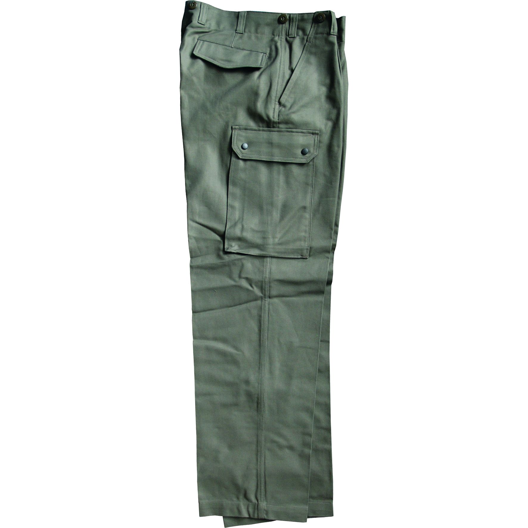 Köhler Moleskinhose mit Reißverschluss oliv Bekl. 60 kurz