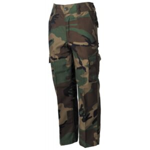 MFH US BDU Kids-Hose mit Gummizug woodland XXL