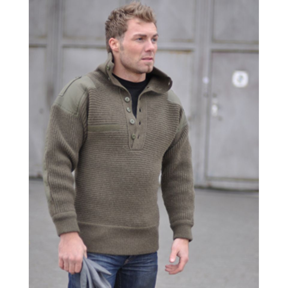 Österreichischer Alpin Pullover Wolle oliv Bekl. 60